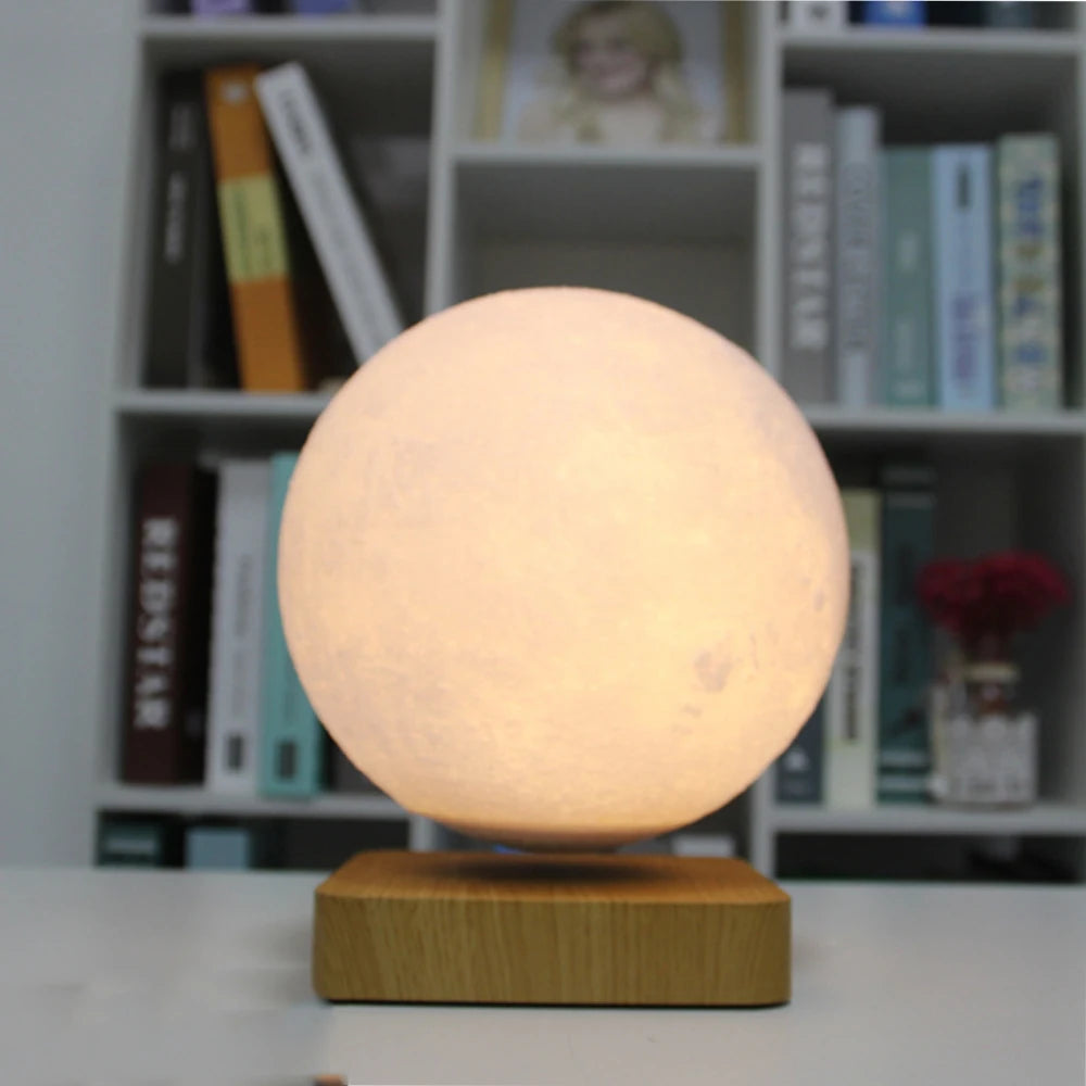 Floating Moon Lamp – Magnetic Levitating 3D Night Light