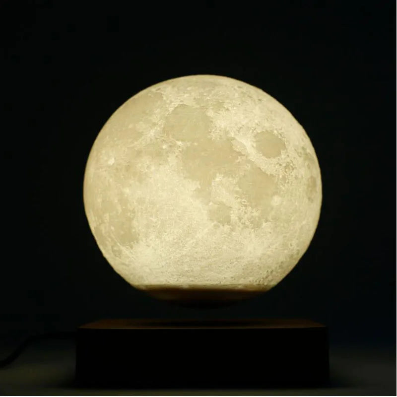 Floating Moon Lamp – Magnetic Levitating 3D Night Light