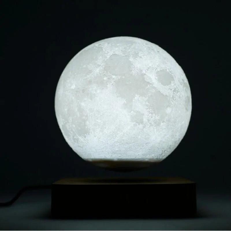 Floating Moon Lamp – Magnetic Levitating 3D Night Light