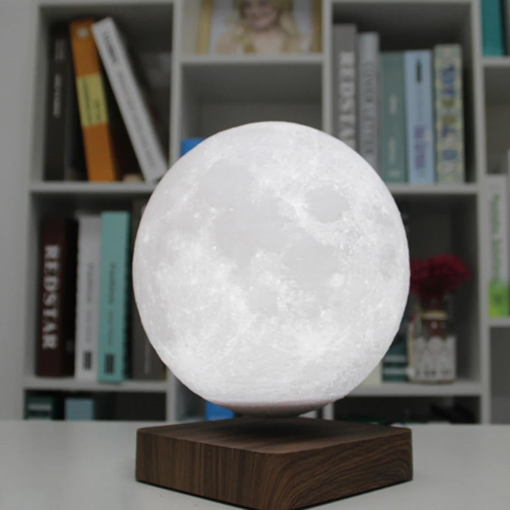 Floating Moon Lamp – Magnetic Levitating 3D Night Light