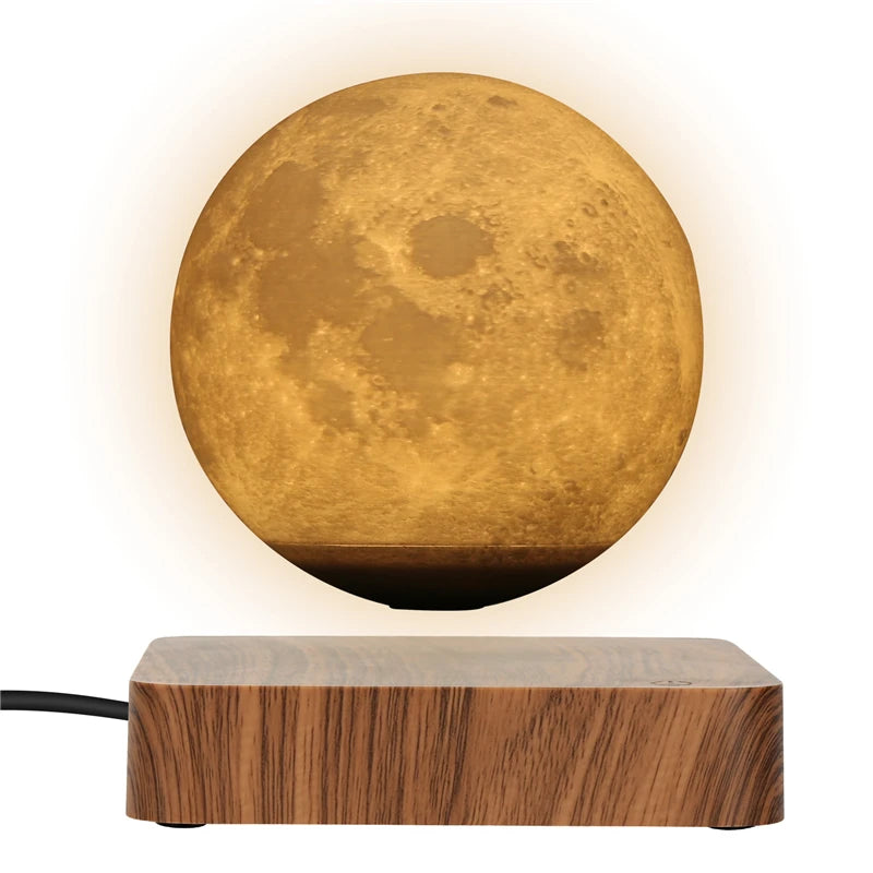 Floating Moon Lamp – Magnetic Levitating 3D Night Light