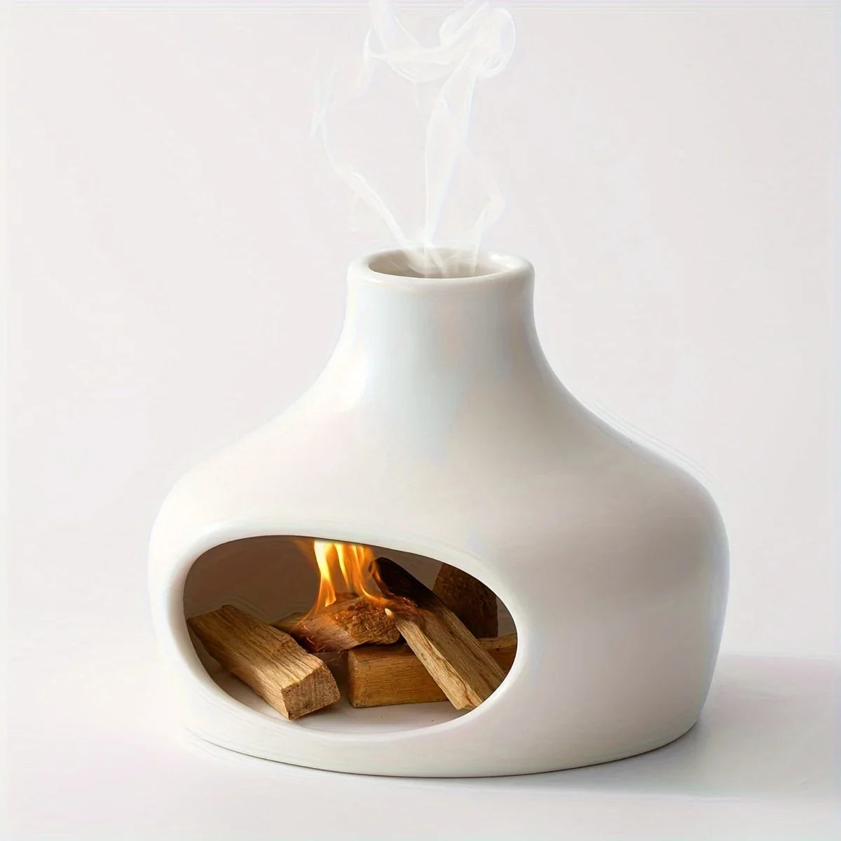 Ceramic Aroma Burner for Palo Santo & Incense – Minimalist Yoga Meditation Decor
