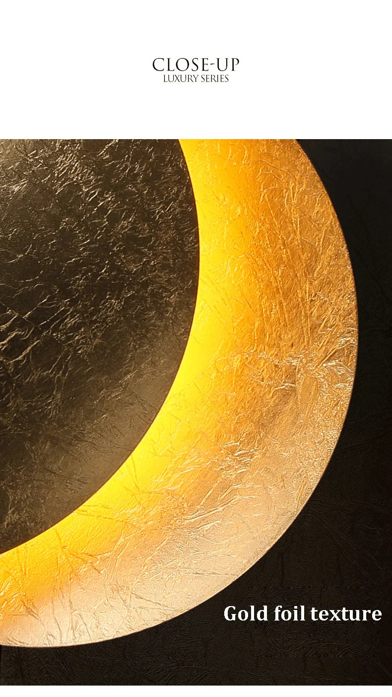 Moon Eclipse Wall Lamp Nordic Vintage Decor Light