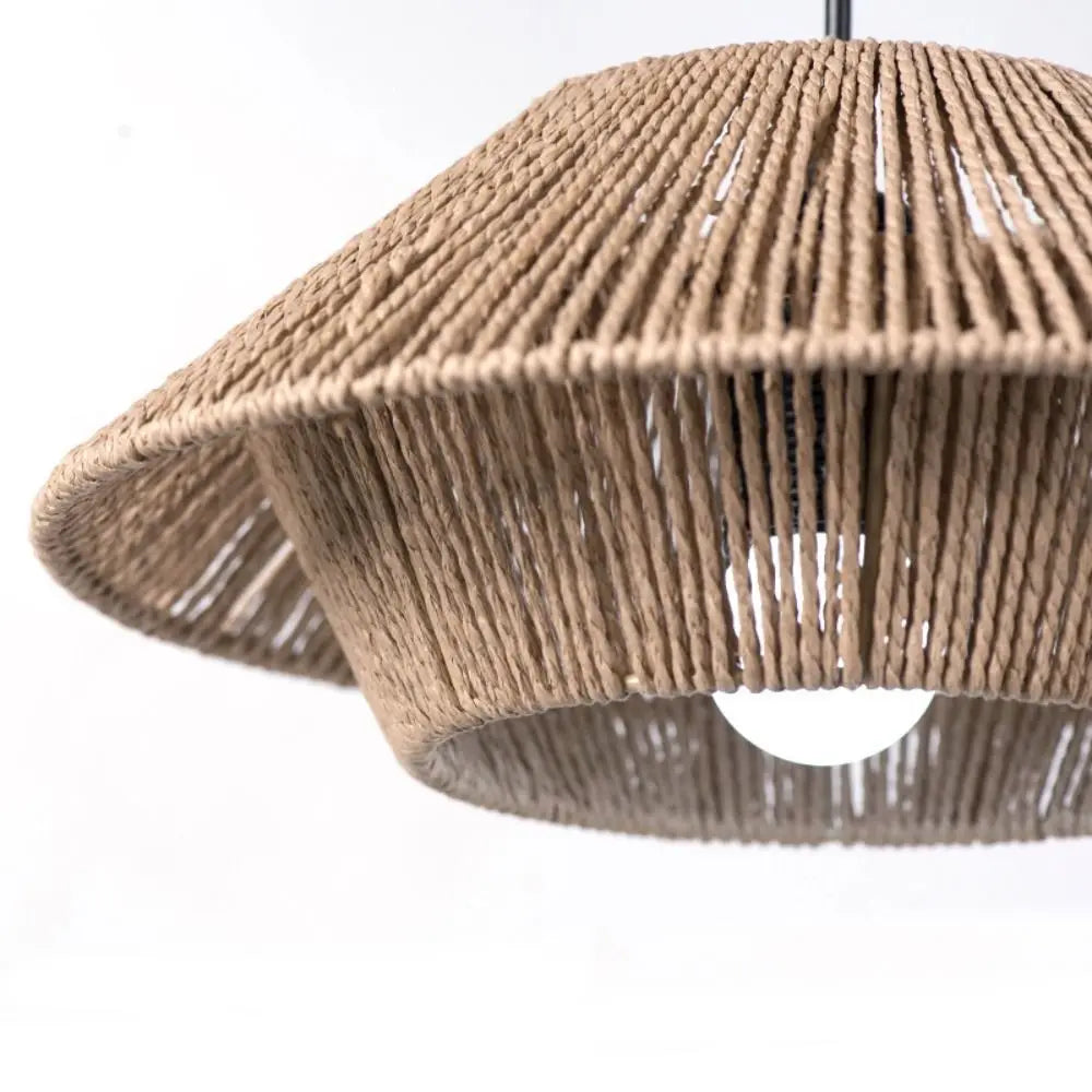 Handwoven Rattan Pendant Light Set of 3 – Boho Ceiling Lamp Shades for Cozy Living Room & Bedroom